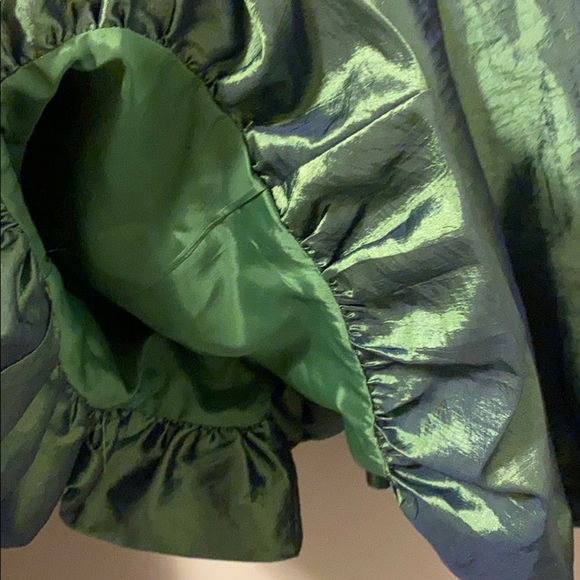 Metallic Emerald Green Dress - Picture 5 of 5